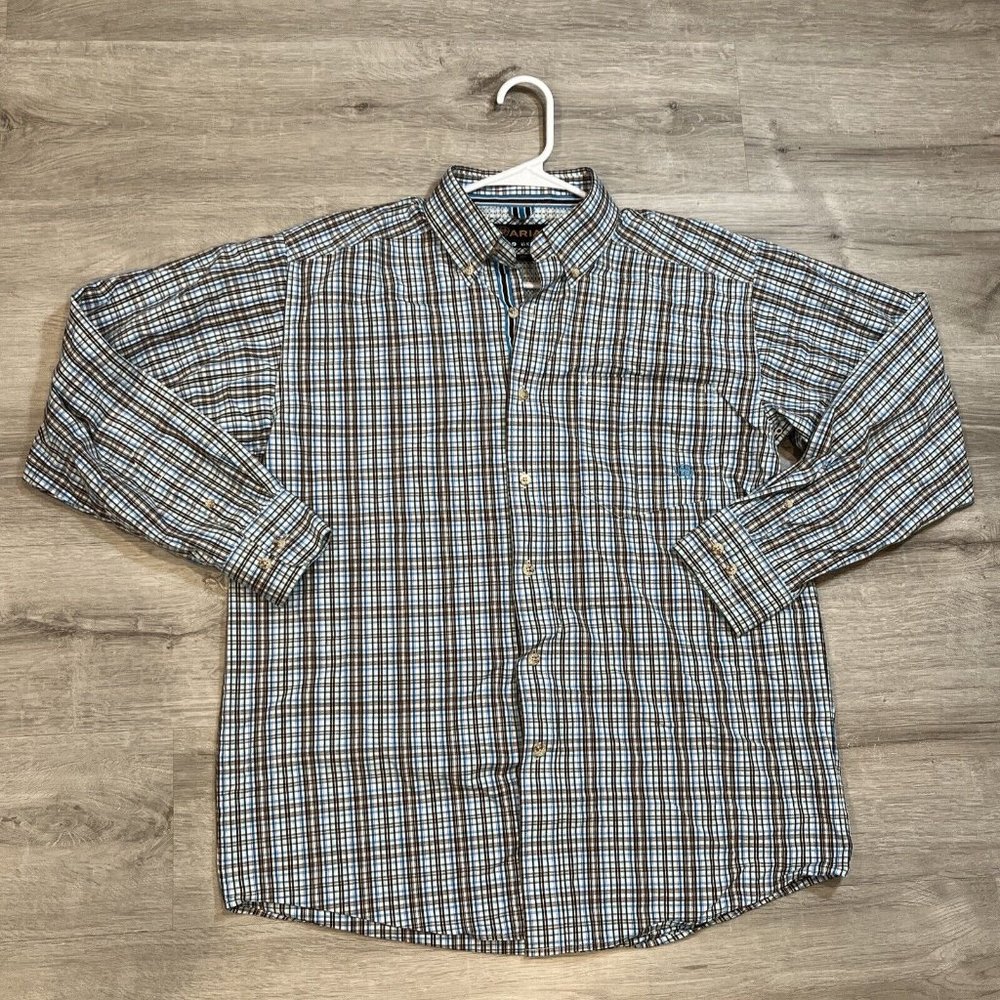 ARIAT Pro‎ Series Long Sleeve Multi-Color Plaid/Check Shirt Size M/M